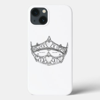 Queen of Hearts silver crown tiara iphone 6 case