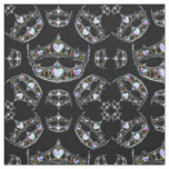 Queen of Hearts Silver Crowns Tiaras black fabric