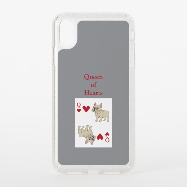 Queen of Hearts Speck iPhone XS Max Case (Front)