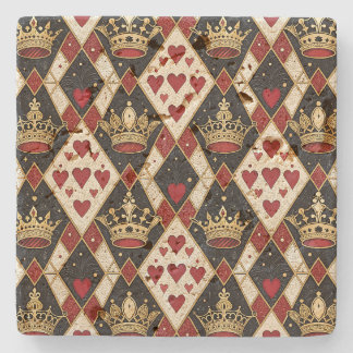 Queen of Hearts Stone Coaster