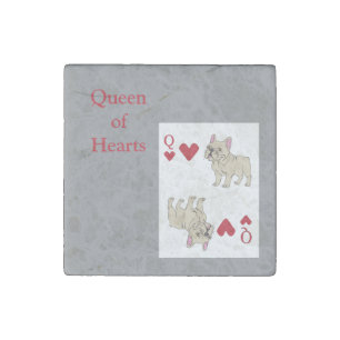 Queen of Hearts Stone Magnet