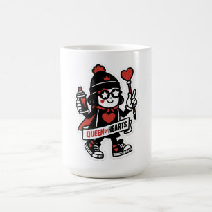 Queen of Hearts Street Mascot — Grind Crew Edition Coffee Mug