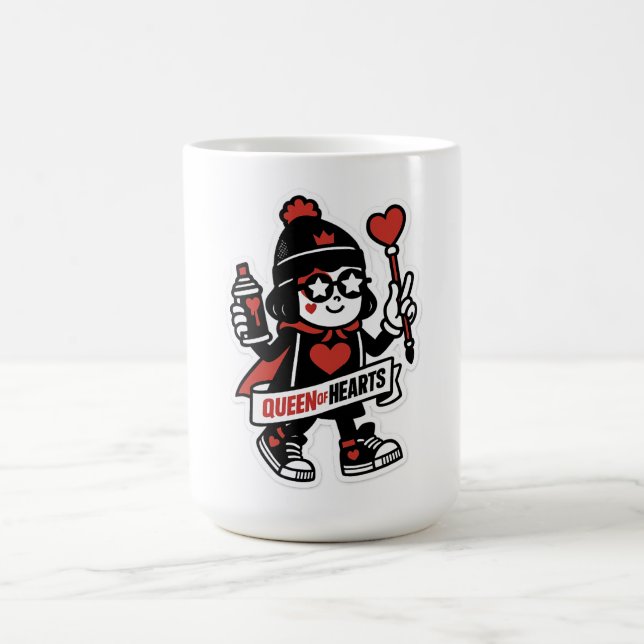 Queen of Hearts Street Mascot — Grind Crew Edition Coffee Mug (Center)