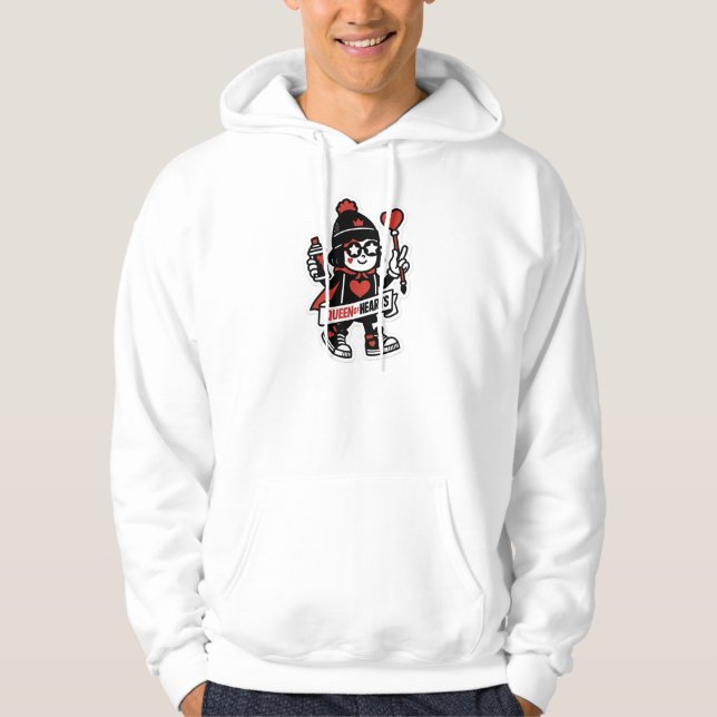 Queen of Hearts Street Mascot — Grind Crew Edition Hoodie (Front)