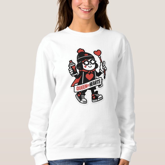 Queen of Hearts Street Mascot — Grind Crew Edition Sweatshirt (Front)