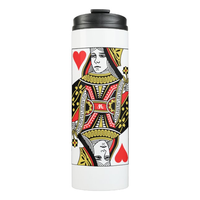 Queen of Hearts Thermal Tumbler (Front)