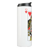 Queen of Hearts Thermal Tumbler (Rotated Left)