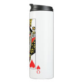 Queen of Hearts Thermal Tumbler (Rotated Right)