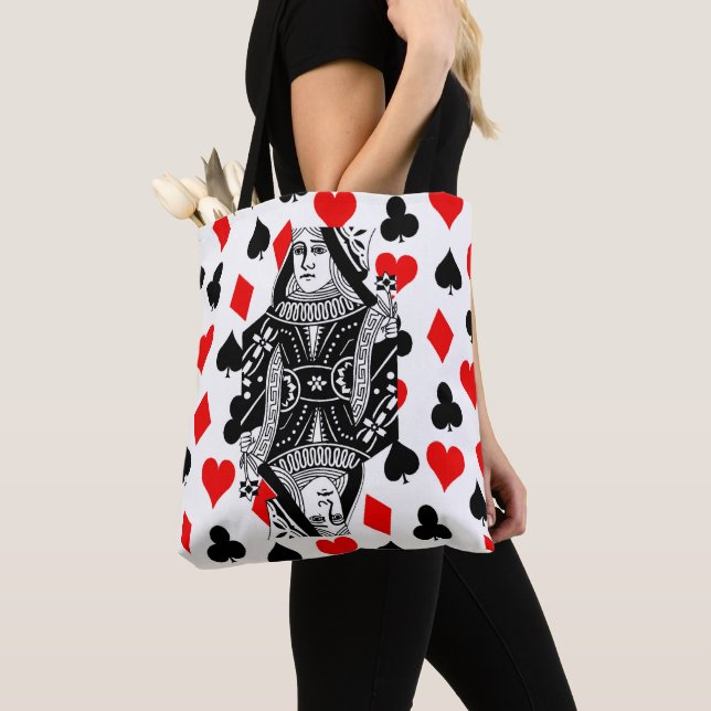 Queen Of Hearts Tote Bag (Close Up)
