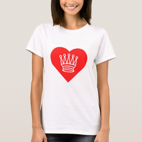 Queen of hearts tshirt