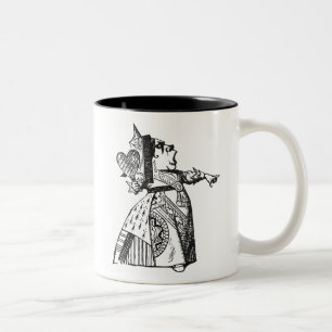 Queen of Hearts Two-Tone Coffee Mug