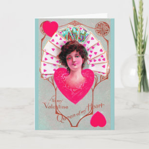QUEEN OF HEARTS ,Valentine's Day Holiday Card