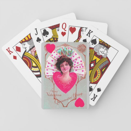 QUEEN OF HEARTS Valentines Day Playing Cards