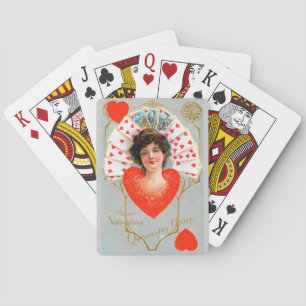 QUEEN OF HEARTS ,Valentine's Day Poker Cards