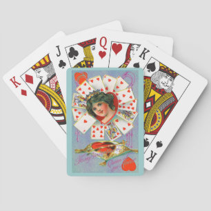 QUEEN OF HEARTS ,Valentine's Day Poker Cards