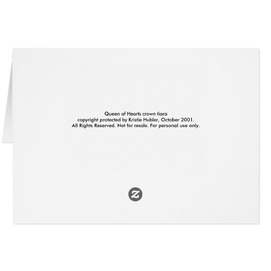 Queen of Hearts Warm Gold Crown Tiara black (Back Horizontal)