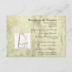 Queen of Hearts Wedding Directions Enclosure Card
