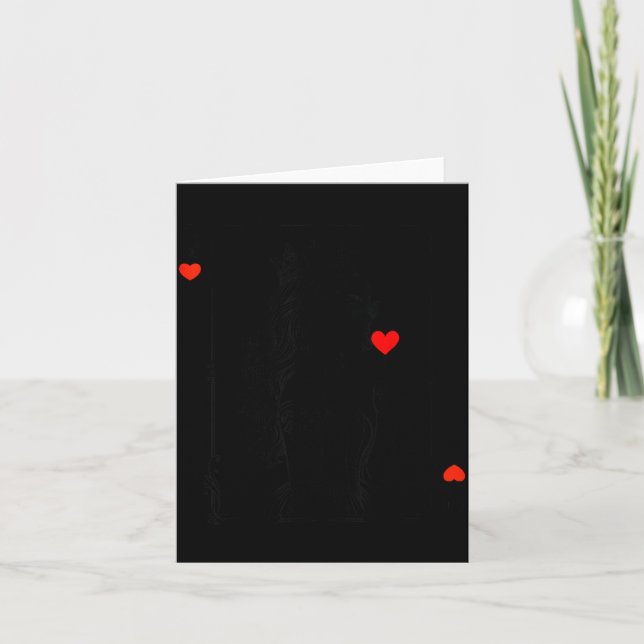 Queen Of Hearts Women Vintage Valentines Day  Card (Front)