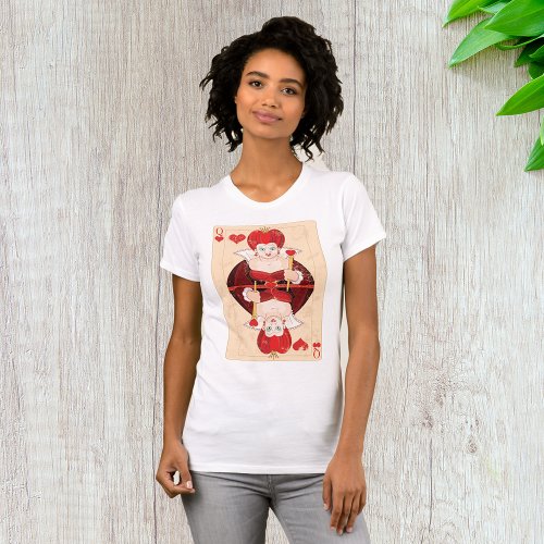 Queen Of Hearts Womens T_Shirt