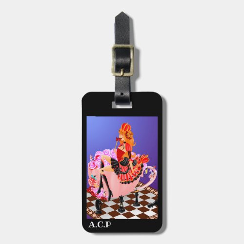 Queen of Hearts Wonderland Luggage Tag