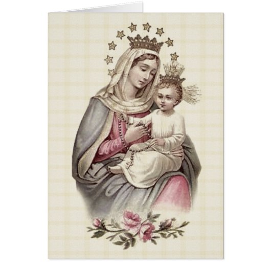 Queen of Heaven Blessed Virgin Mary Baby Jesus (Front)