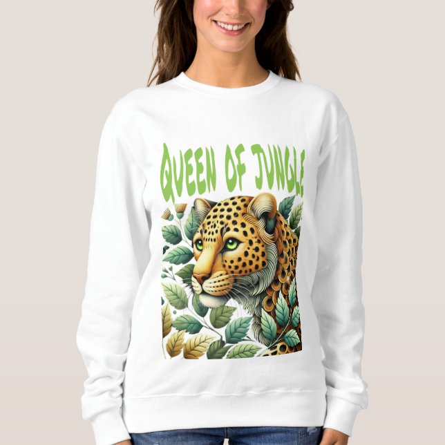 Queen of jungle women's sweatshirt  (Front)