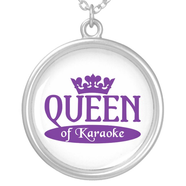 Queen of Karaoke necklace (Front)