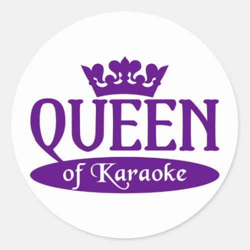 Queen of Karaoke stickers