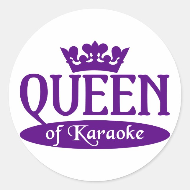 Queen of Karaoke stickers (Front)