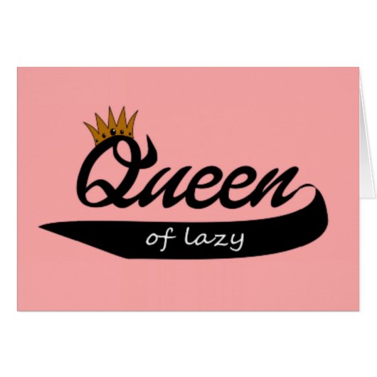 Queen of Lazy Cards (Front Horizontal)