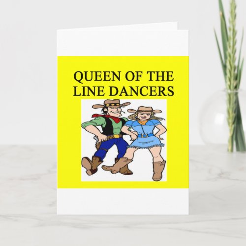 queen of line dancing card