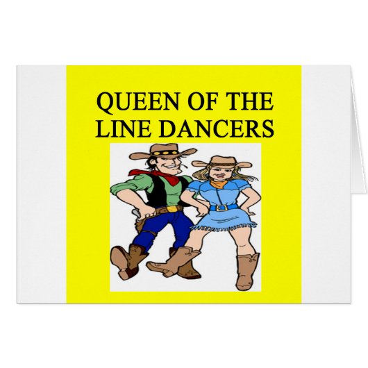 queen of line dancing cards (Front Horizontal)