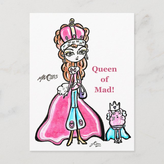 Queen of Mad 2 Postcard (Front)