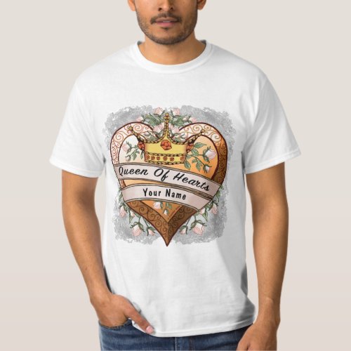 Queen of My Heart  custom name T_Shirt