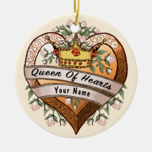 Queen of My Heart custom ornaments
