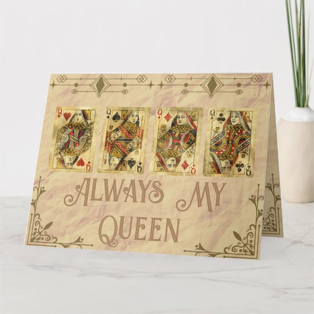 Queen of my Heart Mother's Day Card (Front)