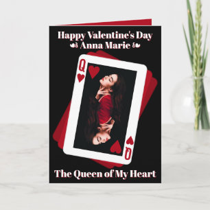 Queen of My Heart Photo Valentine's Day Card