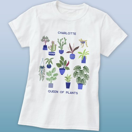 Queen of Plants Personalized T_Shirt