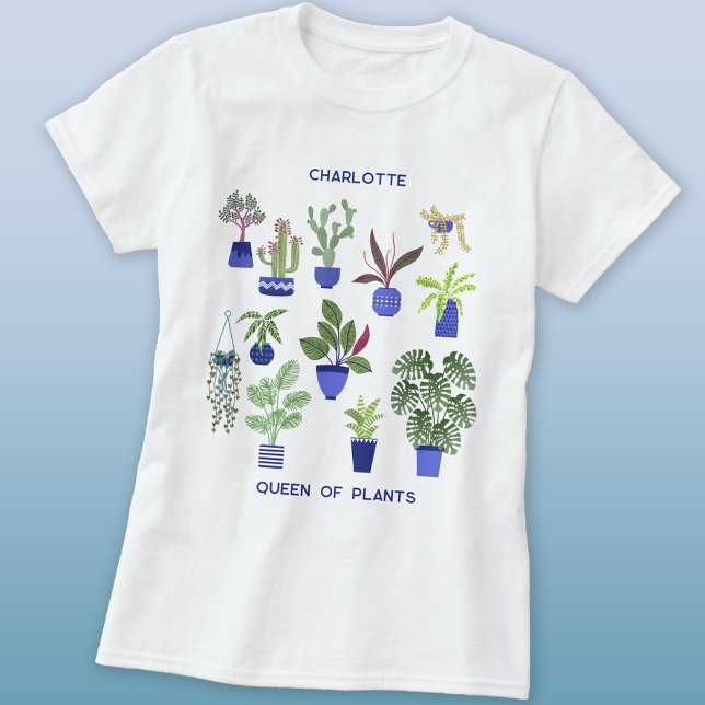 Queen of Plants Personalized T-Shirt (Creator Uploaded)