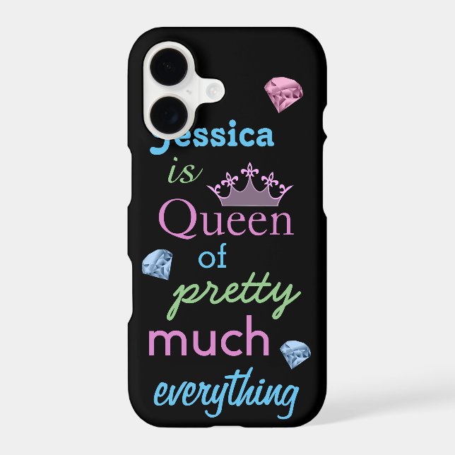 "Queen of Pretty Much Everything" Iphone Case (Back)