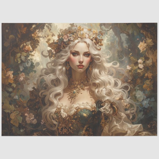 Queen of roses tissue paper (Front)