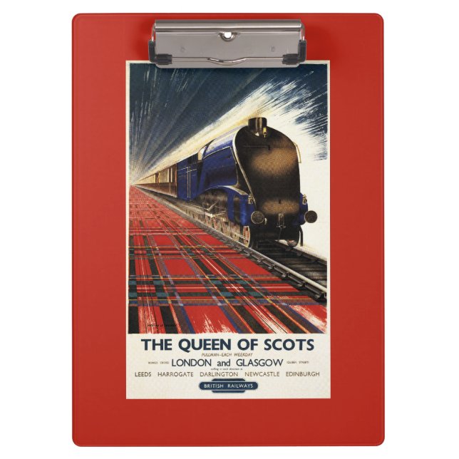 Queen of Scots Pullman Train Clipboard (Front)