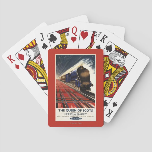 Queen of Scots Pullman Train Poker Cards (Back)