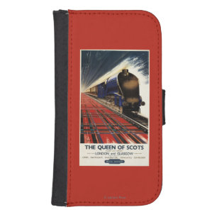 Queen of Scots Pullman Train Wallet Phone Case For Samsung Galaxy S4