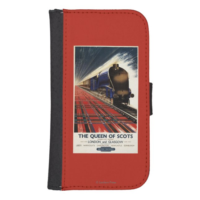 Queen of Scots Pullman Train Samsung Galaxy Wallet Case (Front)