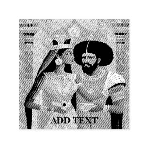Queen of Sheba and King Solomon Self-Inking Stamp