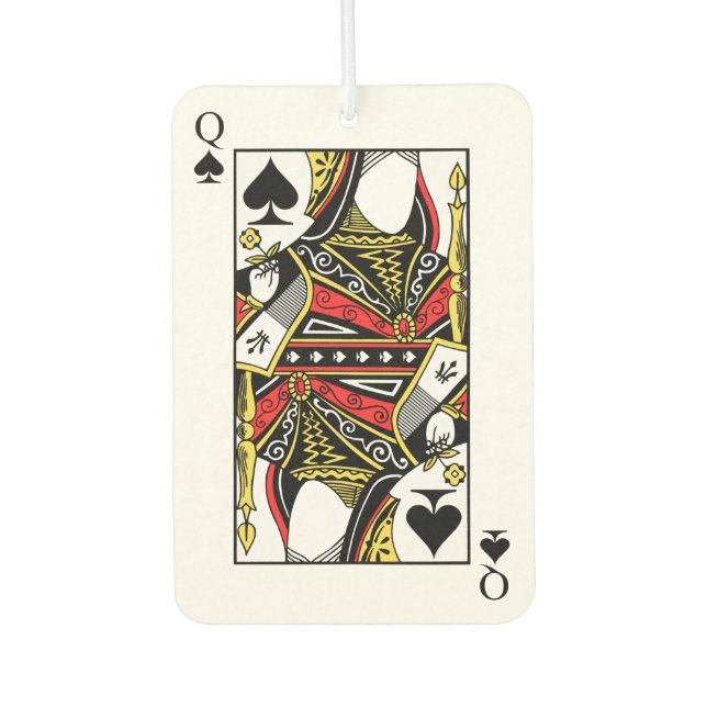 Queen of Spades - Add Your Image Car Air Freshener (Front)