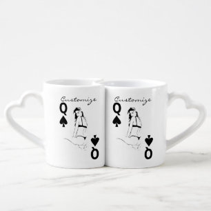 Queen of Spades Bikini Girl Thunder_Cove Coffee Mug Set
