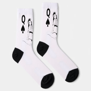 Queen of Spades Bikini Girl Thunder_Cove Socks
