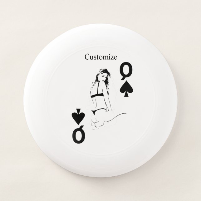 Queen of Spades Bikini Girl Thunder_Cove Wham-O Frisbee (Front)